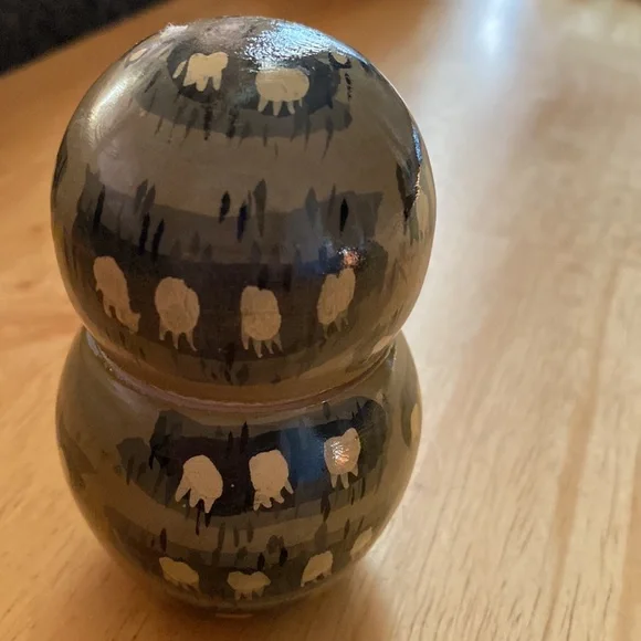 Russian 1991 Moscow Nesting dolls Mama cat set 4 pcs. Hand painted in Russia - Picture 5 of 8